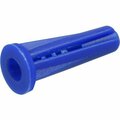 Hillman Concrete Screw, #8-10 Dia., 3/4 in L, Plastic Blue, 5 PK 41392